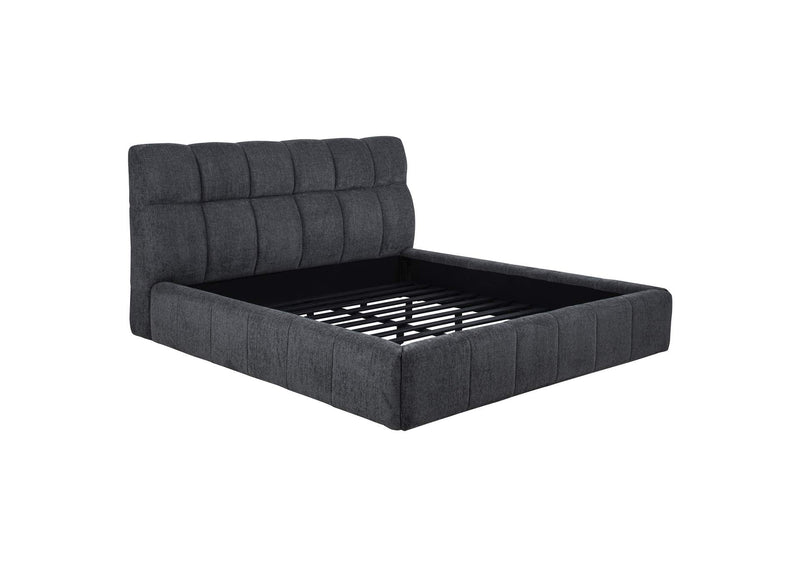 315917GRYKW Nollet 48-inch Upholstered California King Platform Bed Grey