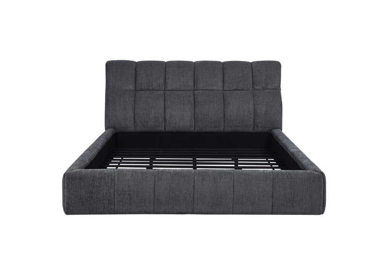 315917GRYKW Nollet 48-inch Upholstered California King Platform Bed Grey