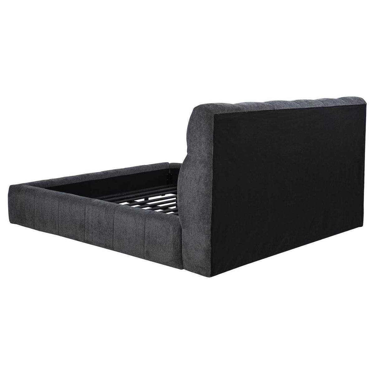 315917GRYKW Nollet 48-inch Upholstered California King Platform Bed Grey
