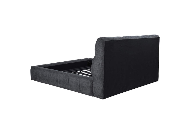 315917GRYKW Nollet 48-inch Upholstered California King Platform Bed Grey