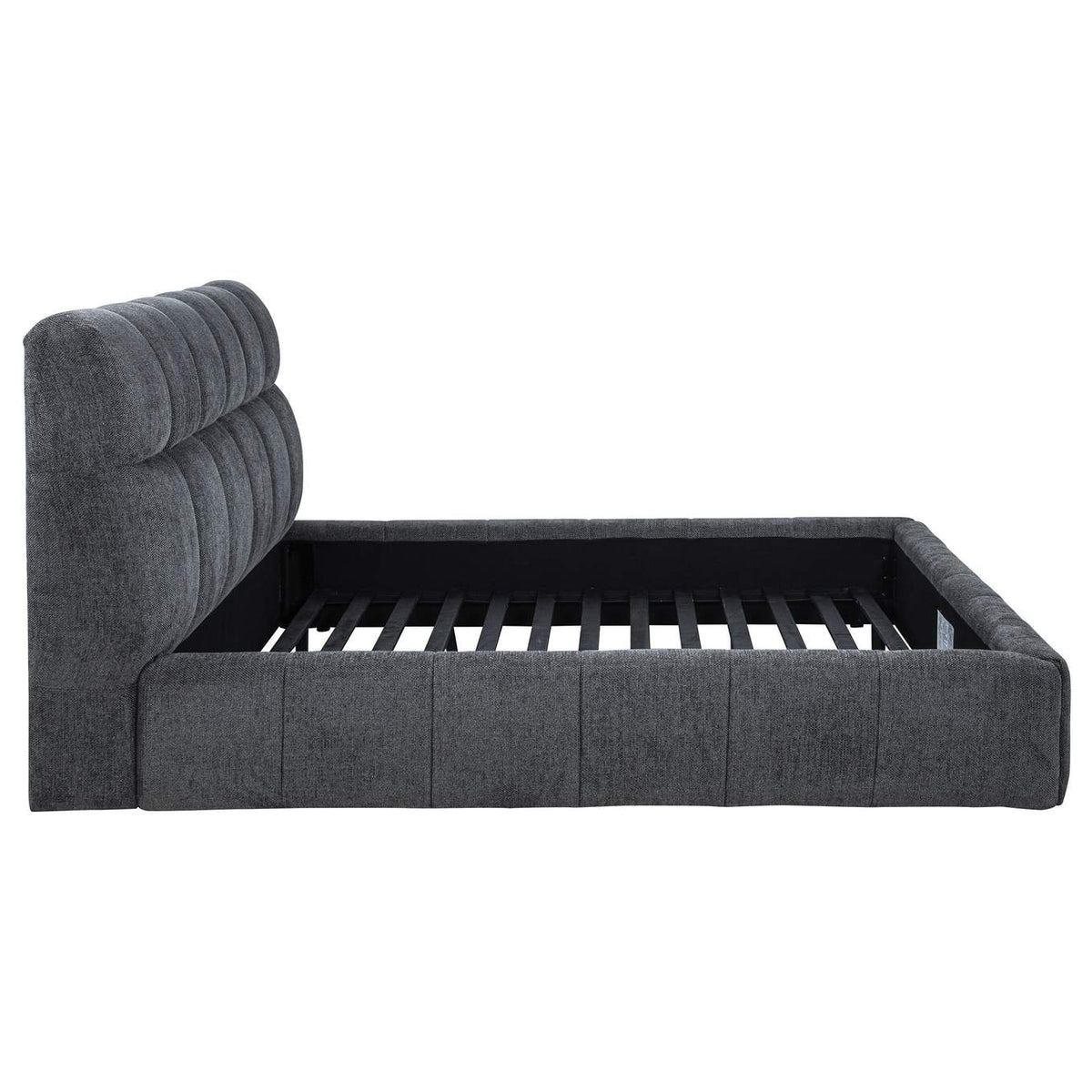 315917GRYKW Nollet 48-inch Upholstered California King Platform Bed Grey