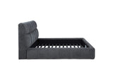 315917GRYKW Nollet 48-inch Upholstered California King Platform Bed Grey