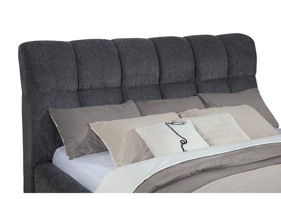 315917GRYKW Nollet 48-inch Upholstered California King Platform Bed Grey