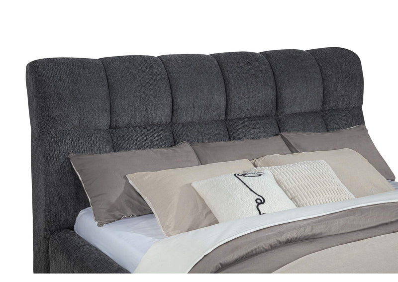 315917GRYKW Nollet 48-inch Upholstered California King Platform Bed Grey