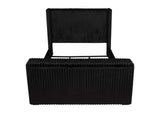 315945KE Centergrove Upholstered Eastern King Wingback TV Bed Black