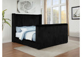 315945KW Centergrove Upholstered California King Wingback TV Bed Black