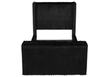 315945Q Centergrove Upholstered Queen Wingback TV Bed Black
