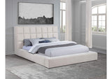 315948CRMKE Dreux Upholstered Eastern King Panel Platform Bed Cream