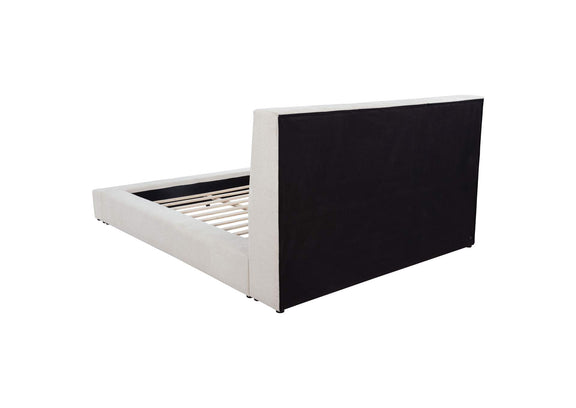 315948CRMKE Dreux Upholstered Eastern King Panel Platform Bed Cream
