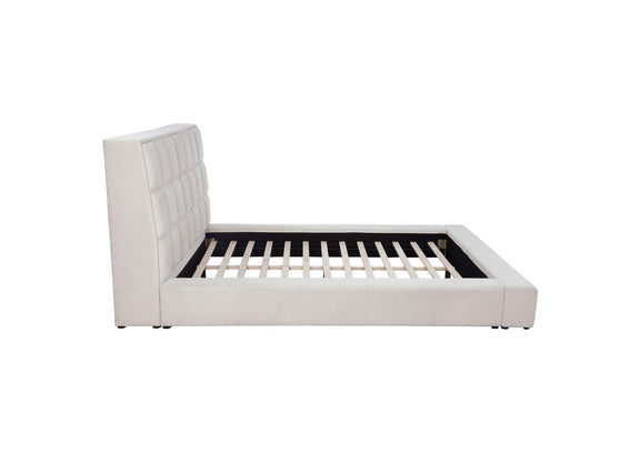 315948CRMKE Dreux Upholstered Eastern King Panel Platform Bed Cream