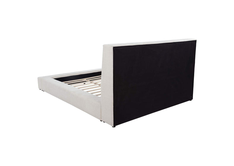 315948CRMQ Dreux Upholstered Queen Panel Platform Bed Cream