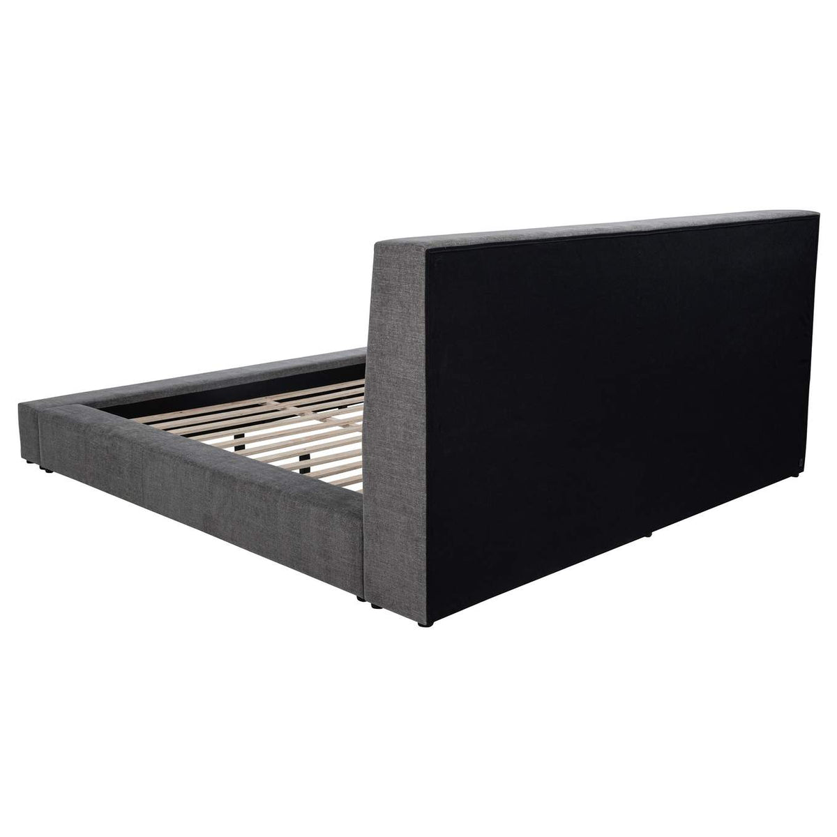 315948GRYKW Dreux Upholstered California King Panel Platform Bed Grey
