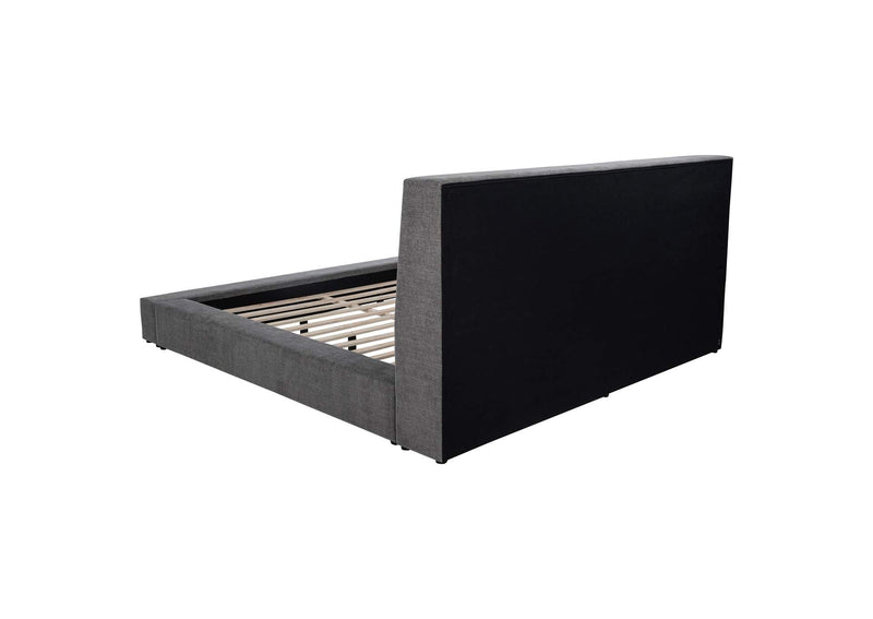 315948GRYKW Dreux Upholstered California King Panel Platform Bed Grey