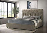 315975KE Delsea Upholstered Eastern King Platform Bed Light Brown