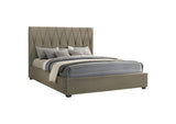 315975KE Delsea Upholstered Eastern King Platform Bed Light Brown