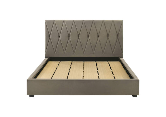 315975KE Delsea Upholstered Eastern King Platform Bed Light Brown
