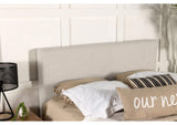 315980QF Pirro Upholstered Queen or Full Panel Headboard Sand