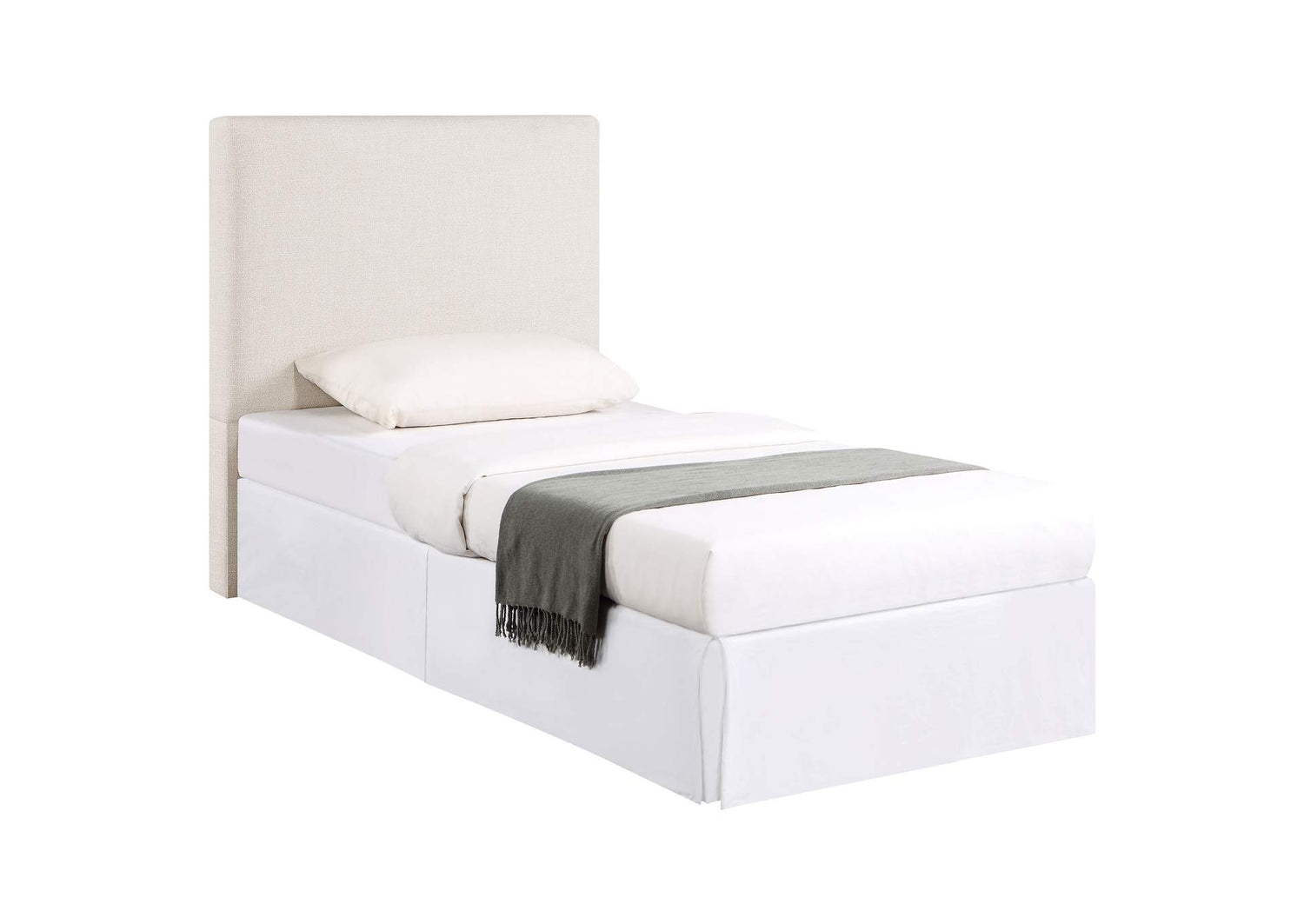 Pirro Upholstered Twin Panel Headboard Sand