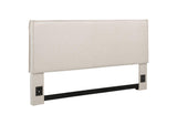Izzy Upholstered King Panel Headboard Sand