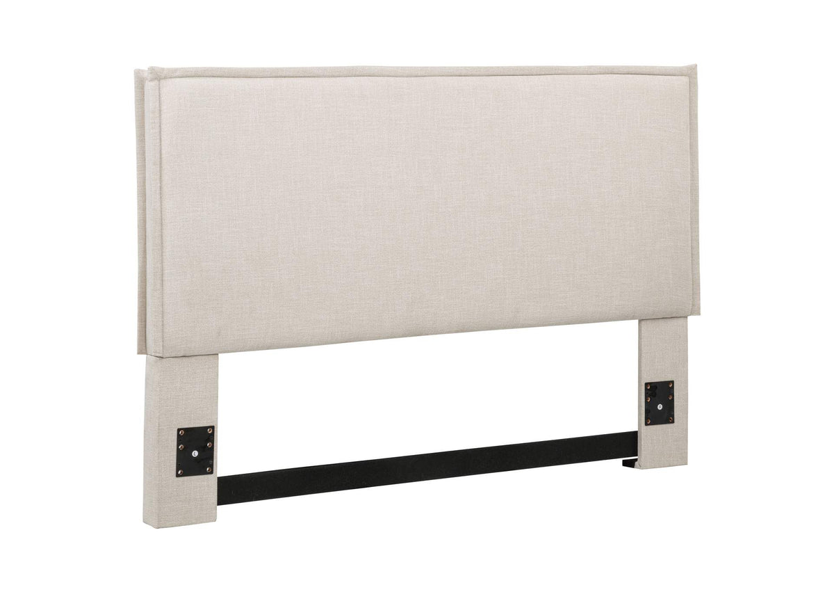Izzy Upholstered Queen or Full Panel Headboard Sand