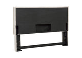 315985QF Izzy Upholstered Queen or Full Panel Headboard Sand