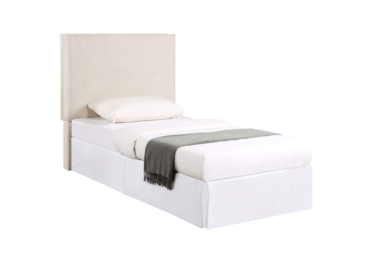 Izzy Upholstered Twin Panel Headboard Sand
