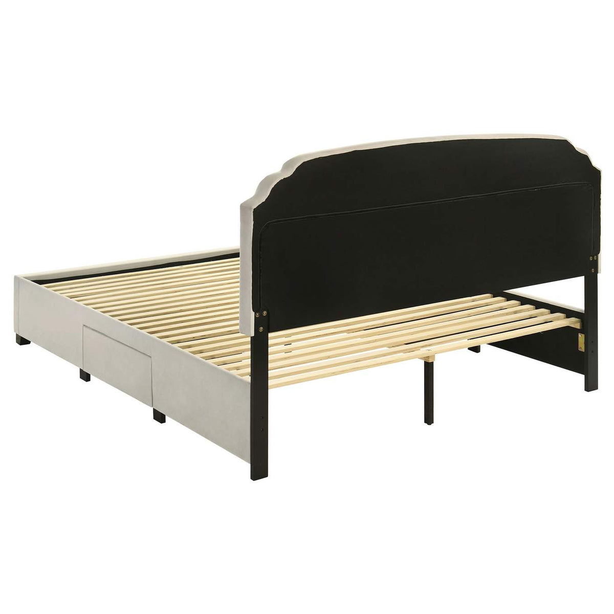 316011KE Marianna 4-drawer Upholstered Eastern King Storage Bed Cream