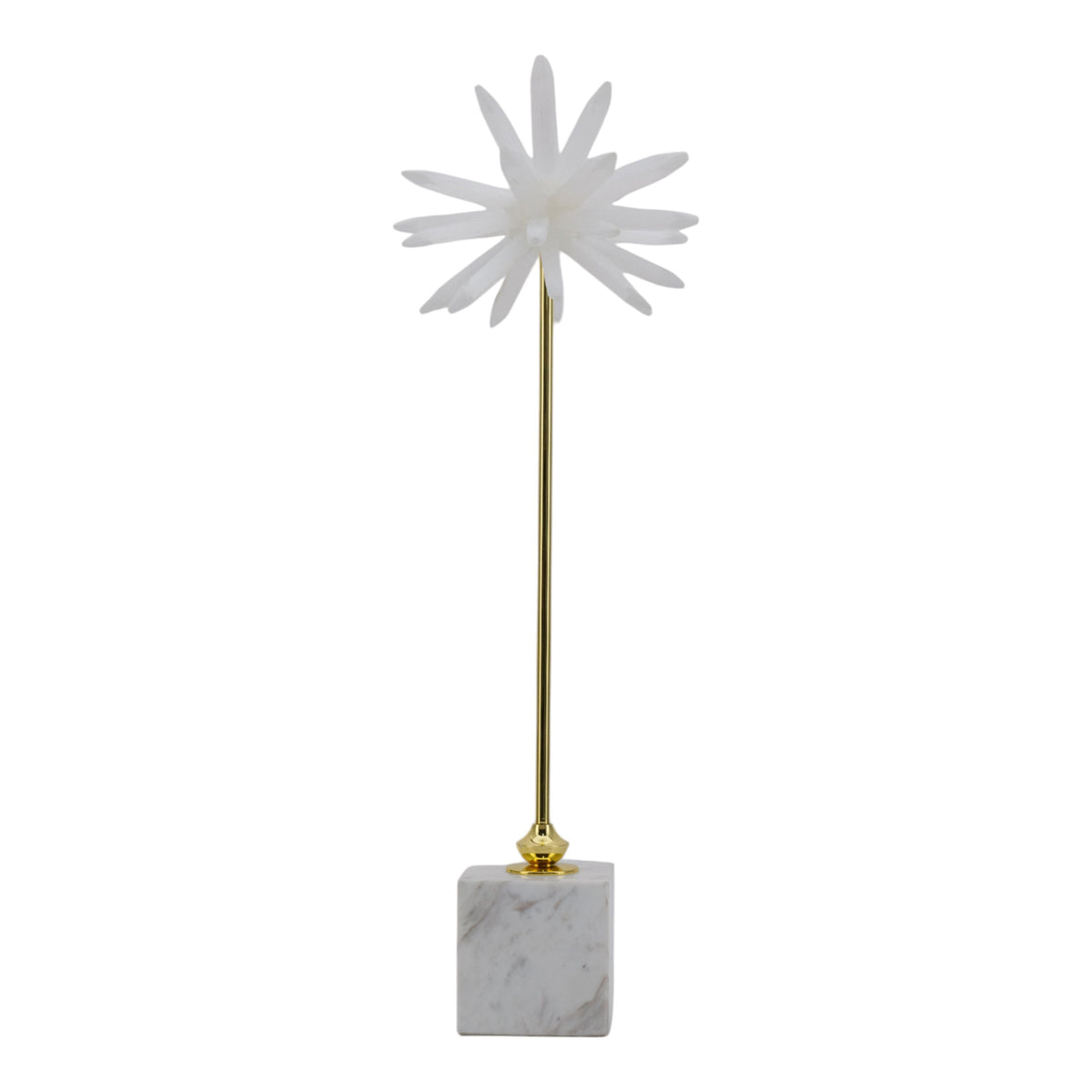 Mystique Large Starburst Statuary - Gold / White