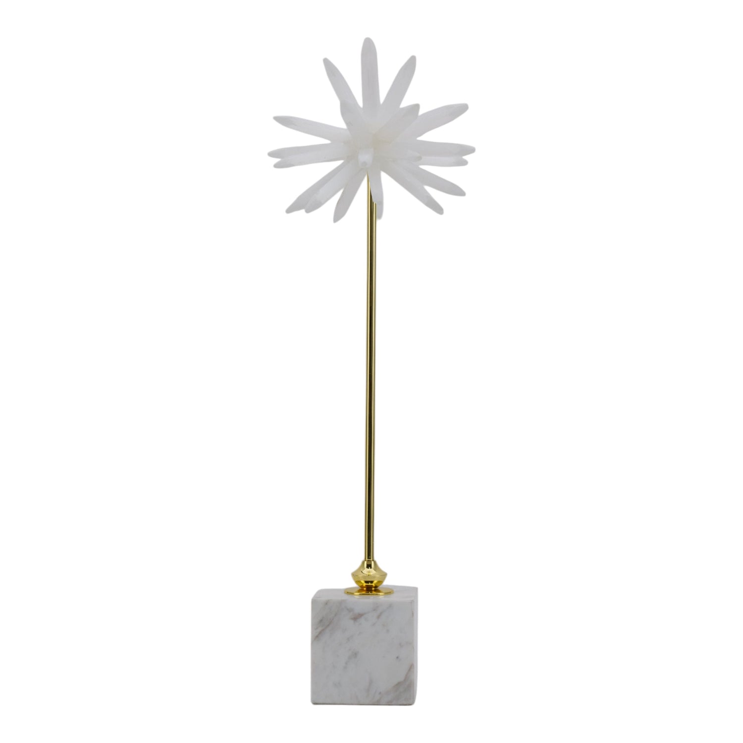 Mystique Large Starburst Statuary - Gold / White