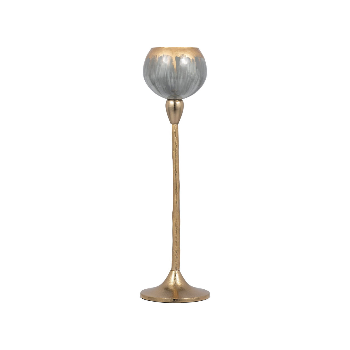 Glass Tealight Holder 18" - Wickhom Gray