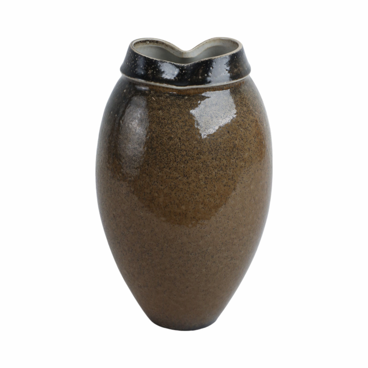 Callen Tall Porcelain Vase - Brown