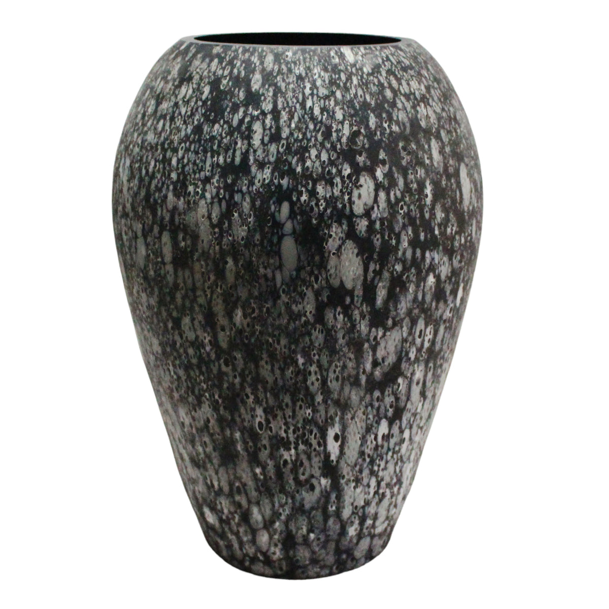 19" Galene Large Glass Vase - Gray