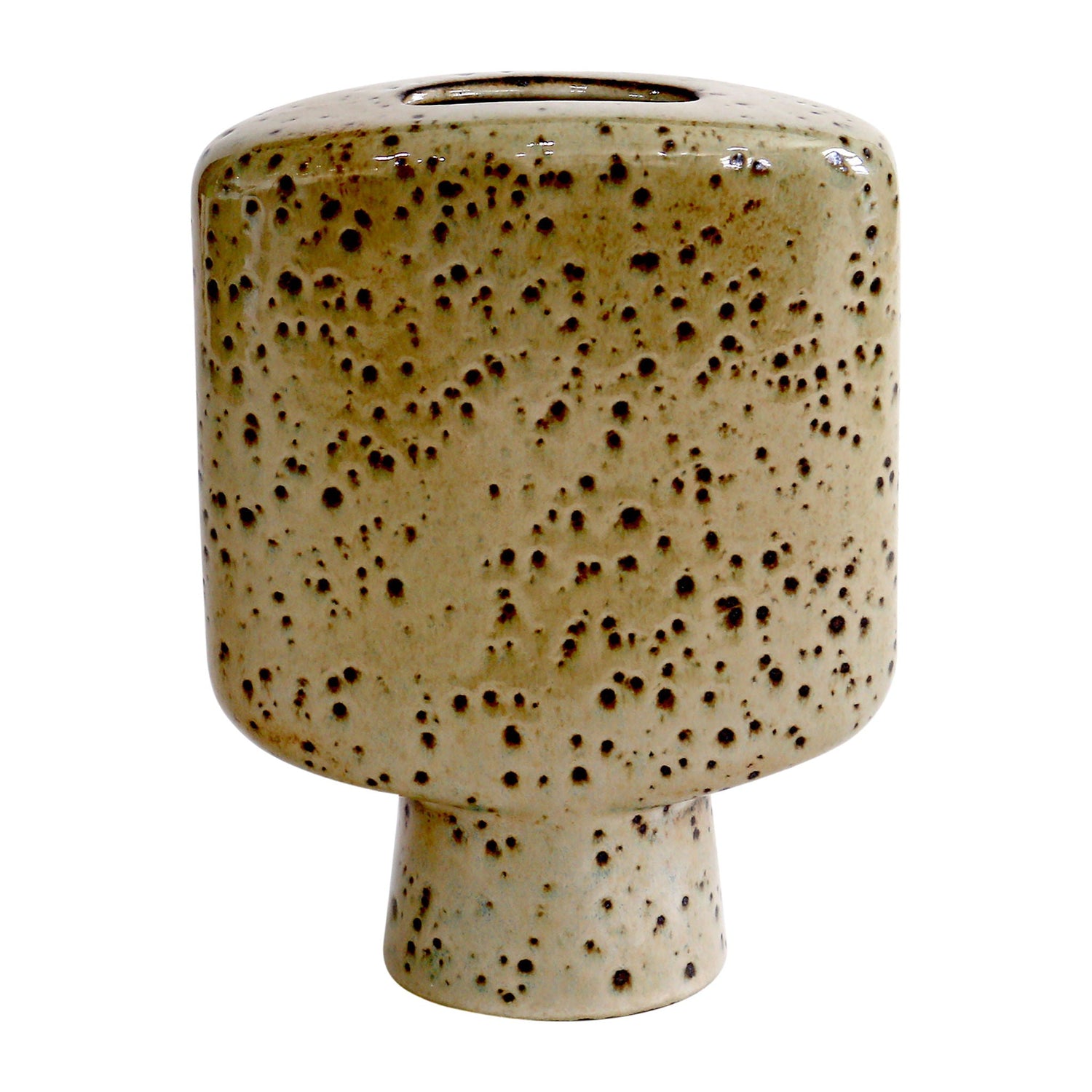 8" Torcello Lava Vase - Capuccino
