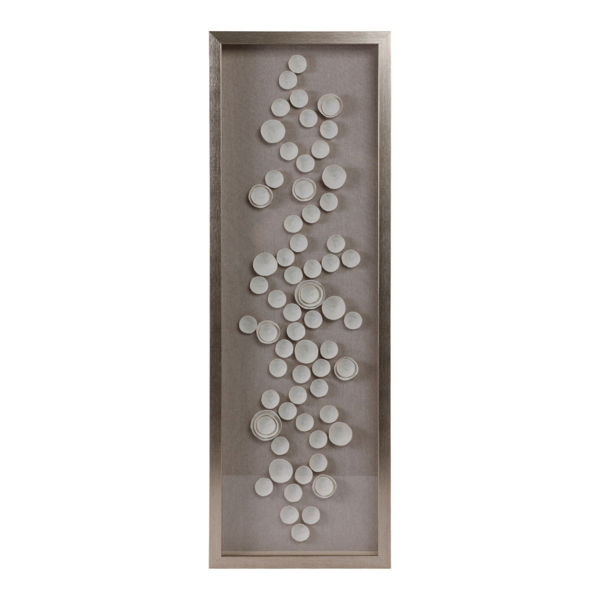 Bertrand Dimensional Botantical Shadowbox Art - Gray