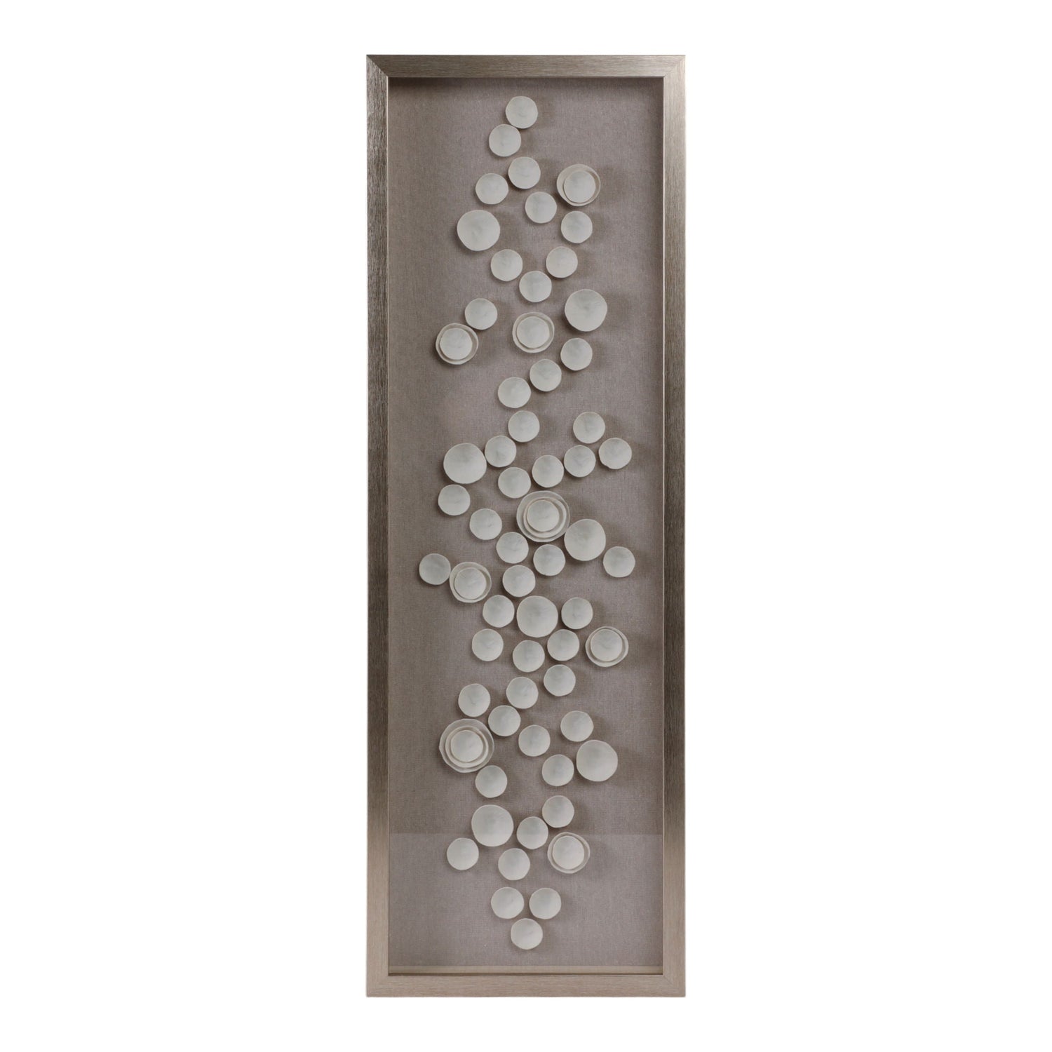 Bertrand Dimensional Botantical Shadowbox Art - Gray