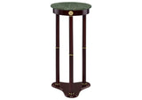 Edie Round Marble Top Plant Stand Merlot