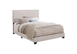 350051KE Boyd Upholstered Eastern King Panel Bed Ivory