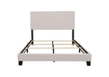 350051KE Boyd Upholstered Eastern King Panel Bed Ivory