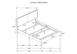 350051KE Boyd Upholstered Eastern King Panel Bed Ivory