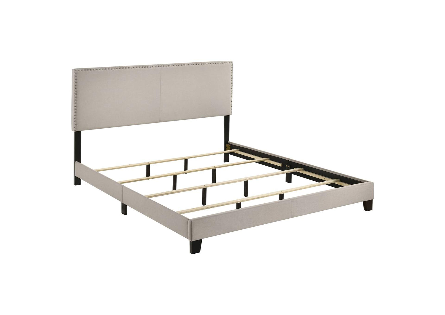 Boyd Upholstered California King Panel Bed Ivory