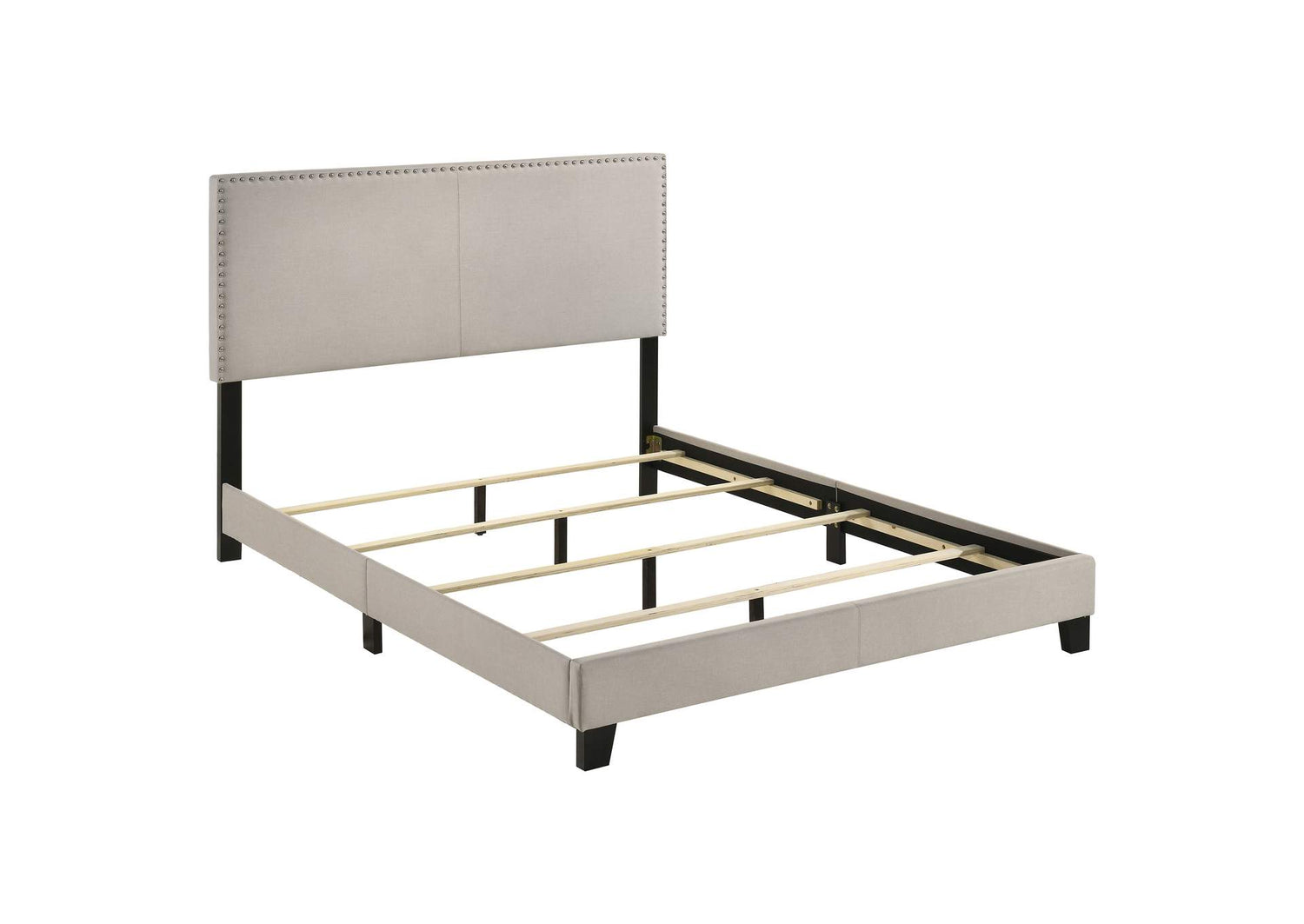 Boyd Upholstered Queen Panel Bed Ivory