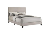 350051Q Boyd Upholstered Queen Panel Bed Ivory