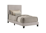 350051T Boyd Upholstered Twin Panel Bed Ivory
