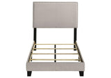 350051T Boyd Upholstered Twin Panel Bed Ivory