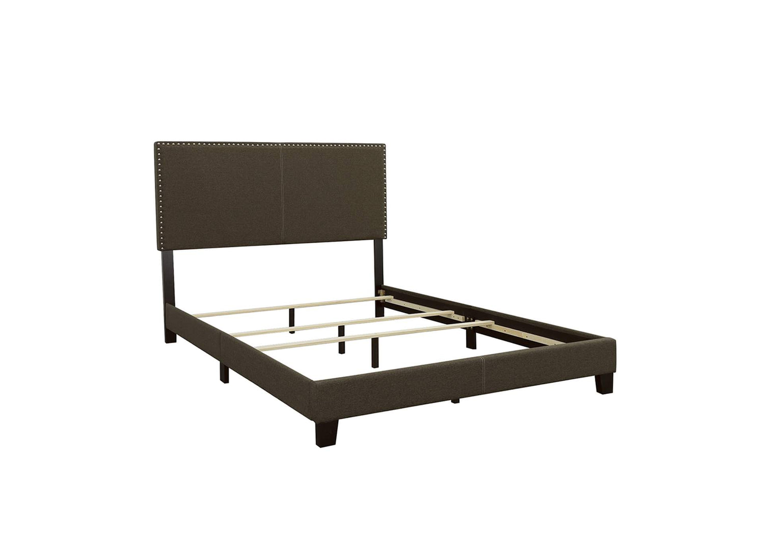Boyd Upholstered Eastern King Panel Bed Charcoal