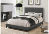 350061KE Boyd Upholstered Eastern King Panel Bed Charcoal