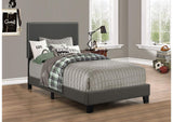 350061T Boyd Upholstered Twin Panel Bed Charcoal