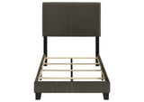 350061T Boyd Upholstered Twin Panel Bed Charcoal