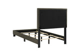 350061T Boyd Upholstered Twin Panel Bed Charcoal