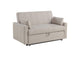 350142 Portland Boucle Upholstered Sleeper Sofa Bed Latte